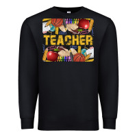Black Western Teacher Black And Glitter Premium Sweatshirt - LillyAllenDesigns