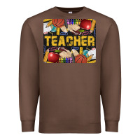 Chestnut Western Teacher Black And Glitter Premium Sweatshirt - LillyAllenDesigns