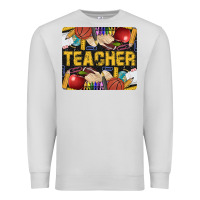 Dove Grey Western Teacher Black And Glitter Premium Sweatshirt - LillyAllenDesigns