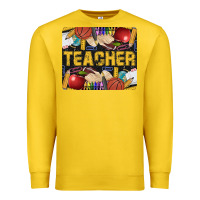 Lemon Western Teacher Black And Glitter Premium Sweatshirt - LillyAllenDesigns
