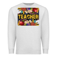 Oatmeal Heather Western Teacher Black And Glitter Premium Sweatshirt - LillyAllenDesigns