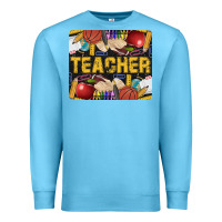 Ocean Blue Western Teacher Black And Glitter Premium Sweatshirt - LillyAllenDesigns