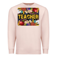 Pale Pink Western Teacher Black And Glitter Premium Sweatshirt - LillyAllenDesigns