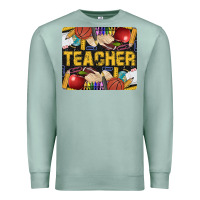 Seafoam Western Teacher Black And Glitter Premium Sweatshirt - LillyAllenDesigns