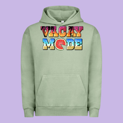 Vacay Mode Watermelon Urban Hoodie Designed By Barkaloodesign
