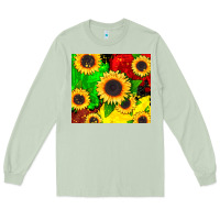 Matcha juneteenth sunflowers Long Sleeve Tee - CowGirlArtShop