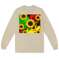 Mushroom juneteenth sunflowers Long Sleeve Tee - CowGirlArtShop