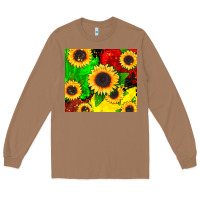 Toasted Coconut juneteenth sunflowers Long Sleeve Tee - CowGirlArtShop