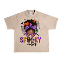 French Oak Spooky vibes afro messy bun Urban Heavy Tee - NancyCooperArtShop
