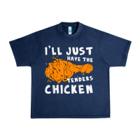 Navy i'll just have the tenders chicken fried chicken t shirt Urban Heavy Tee - tuanDangUi