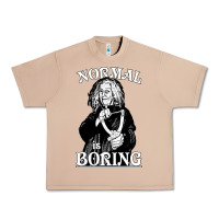 Burro Limited Edition Grandma Addams (Frump)- Normal Is Boring Urban Heavy Tee - tuanDangUi