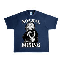 Navy Limited Edition Grandma Addams (Frump)- Normal Is Boring Urban Heavy Tee - tuanDangUi