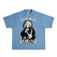 Pebble Blue Limited Edition Grandma Addams (Frump)- Normal Is Boring Urban Heavy Tee - tuanDangUi