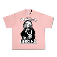 Salmon Limited Edition Grandma Addams (Frump)- Normal Is Boring Urban Heavy Tee - tuanDangUi