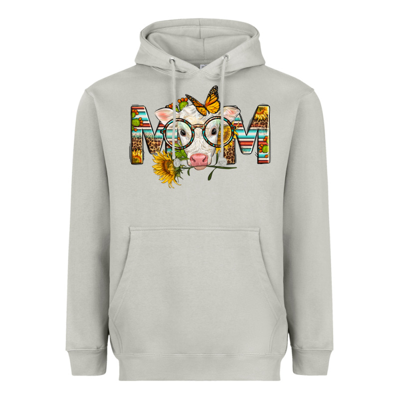 Western Baby Calf Mom With Sunflower Heavyweight Hoodie by LillyAllenDesigns | Teevron