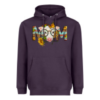 Plum Western Baby Calf Mom With Sunflower Heavyweight Hoodie - LillyAllenDesigns