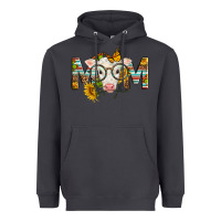 Smoke Western Baby Calf Mom With Sunflower Heavyweight Hoodie - LillyAllenDesigns