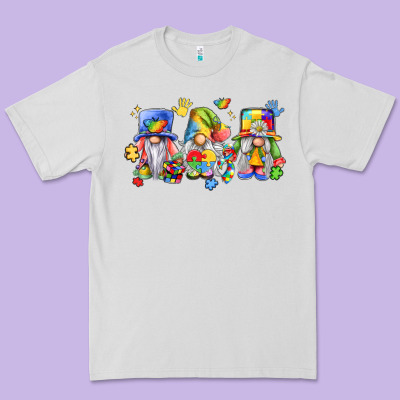 Autism Gnomes Premium Tee Designed By Lillyallendesigns