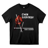 Black eddie cochran c mon everybody album cover Heavy Core Tee - tuanDangUi