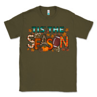 Army Green tis the season football Classic Tee - RacoonDesign