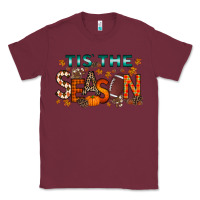 Burgundy tis the season football Classic Tee - RacoonDesign
