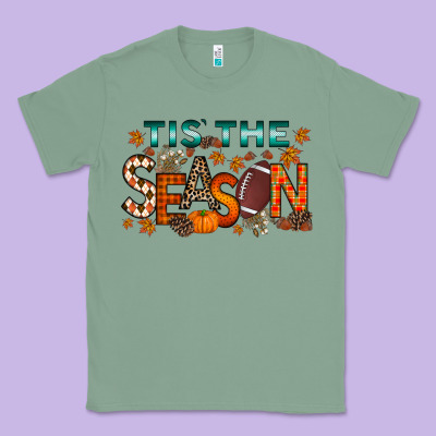 Tis The Season Football Classic Tee Designed By Racoondesign