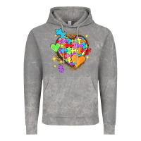 Cloud Rock Autism hearts Vintage Hoodie - NancyCooperArtShop