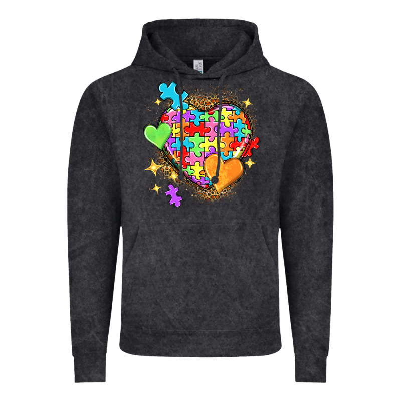 Autism Hearts Vintage Hoodie by NancyCooperArtShop | Teevron