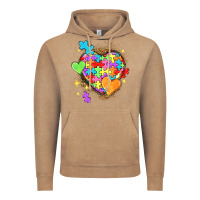 Vintage Coffee Autism hearts Vintage Hoodie - NancyCooperArtShop