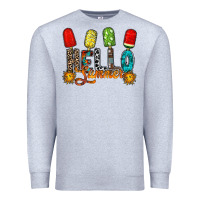 Heather Grey hello summer Premium Sweatshirt - RacoonDesign