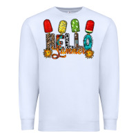 White hello summer Premium Sweatshirt - RacoonDesign