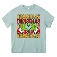 Arona christmas grinch heart hands Heavy Core Tee - MaliasSmallBusiness