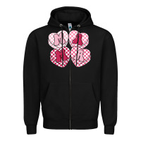 Black mama candy hearts Zipper Hoodie - LillyAllenDesigns