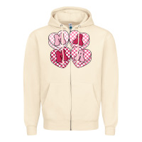 Sandshell mama candy hearts Zipper Hoodie - LillyAllenDesigns