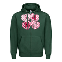 Sports Green mama candy hearts Zipper Hoodie - LillyAllenDesigns