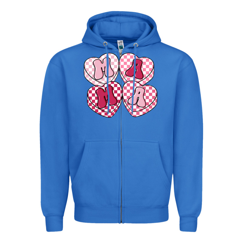 Mama Candy Hearts Zipper Hoodie by LillyAllenDesigns | Teevron