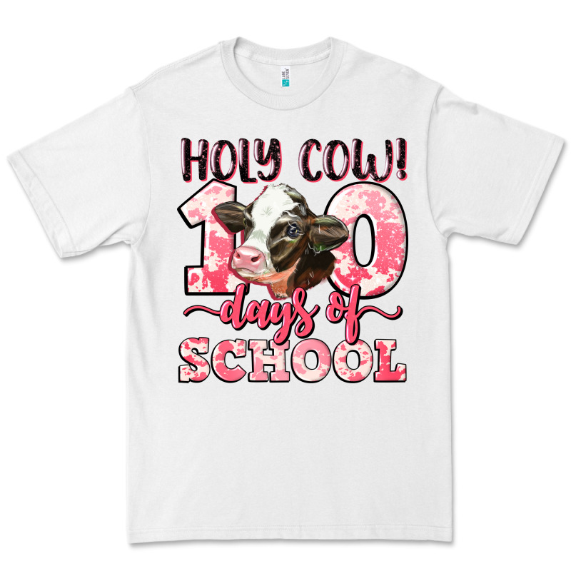 Holy Cow 100 Days Of School Premium Tee by LillyAllenDesigns | Teevron
