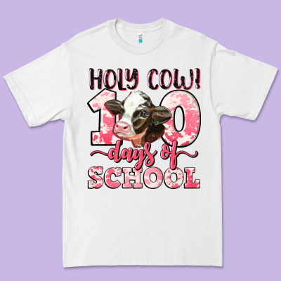 Holy Cow 100 Days Of School Premium Tee Designed By Lillyallendesigns