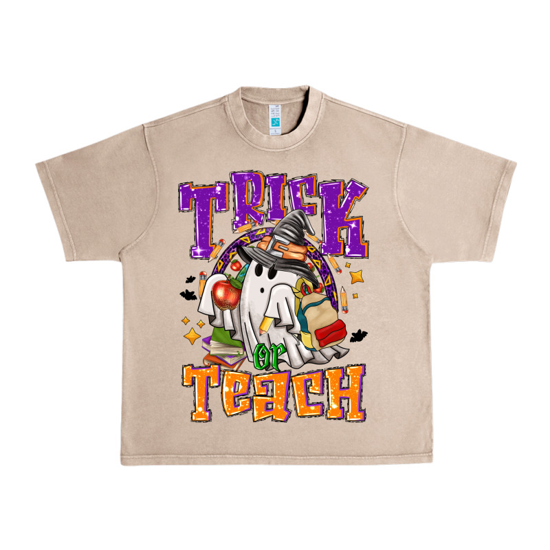 Trick Or Teach Halloween Urban Heavy Tee by NancyCooperArtShop | Teevron