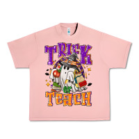 Salmon Trick or teach Halloween Urban Heavy Tee - NancyCooperArtShop