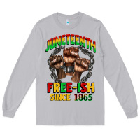 Moon Dust juneteenth free ish since 1865 Long Sleeve Tee - CowGirlArtShop