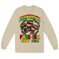 Mushroom juneteenth free ish since 1865 Long Sleeve Tee - CowGirlArtShop