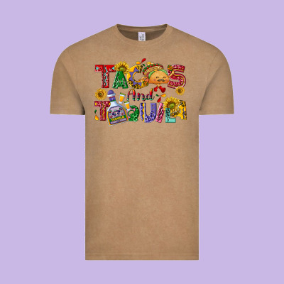 Tacos And Tequila Vintage Tee Designed By Nancycooperartshop