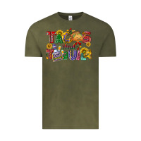 Vintage Olive Tacos and tequila Vintage Tee - NancyCooperArtShop