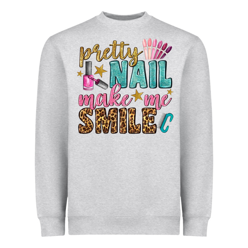 Pretty Nail Make Me Smile Bbs Heavyweight Sweatshirt by BundleAndBundleShop | Teevron