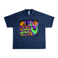Navy bad witch vibes Urban Heavy Tee - JahusDesignShop