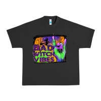 Pigment Black bad witch vibes Urban Heavy Tee - JahusDesignShop