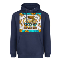 Navy queen bee Heavyweight Hoodie - LillyAllenDesigns