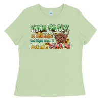 Matcha your crazy is showing cow Ladies Tee - LillyAllenDesigns