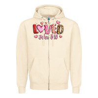Sandshell loved john 3 16 Zipper Hoodie - LillyAllenDesigns